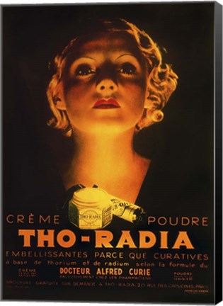 Framed Tho-Radia Radium Makeup Print
