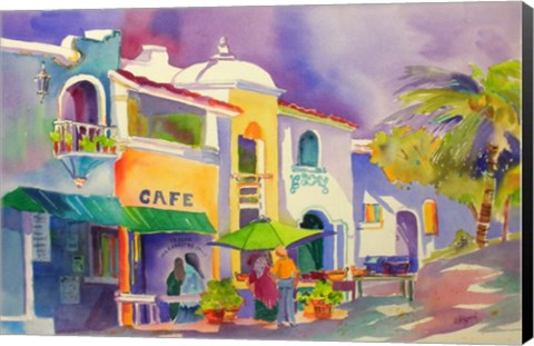 Framed Cozumel Shops Print