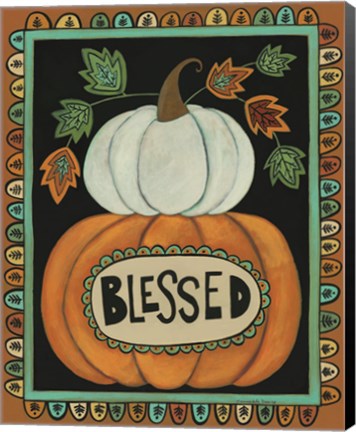 Framed Blessed Pumpkins Print