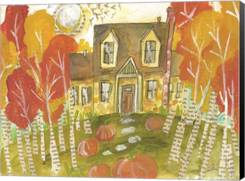 Framed Trick or Treat House Print