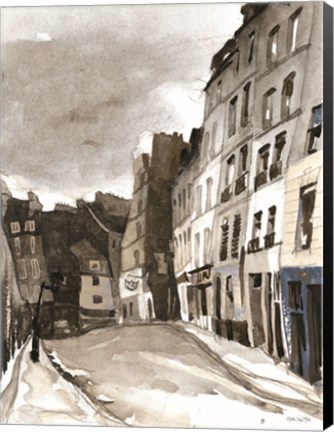 Framed Paris Street 1 Print