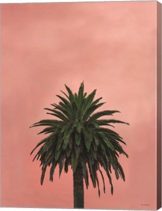 Framed Pink Palm Print