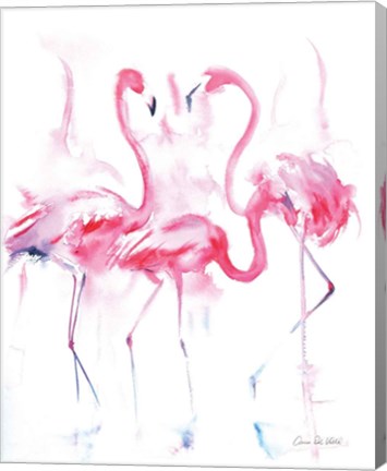 Framed Flamingo Trio Print