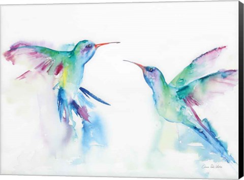 Framed Hummingbirds I Print