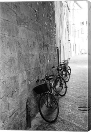 Framed Bicycles in the Alley Print