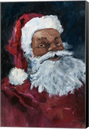 Framed Jolly Santa II Crop Print