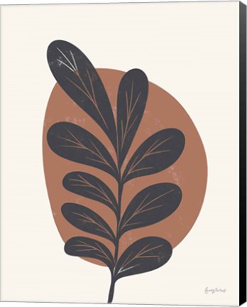Framed Mid Century Modern III Terracotta Print