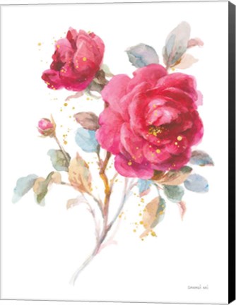 Framed Bold Roses I Print