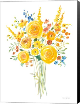 Framed Sunshine Bouquet II Print