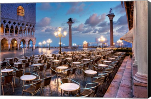 Framed Piazza San Marco Sunrise #21 Print