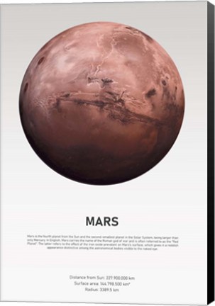 Framed Mars Light Print