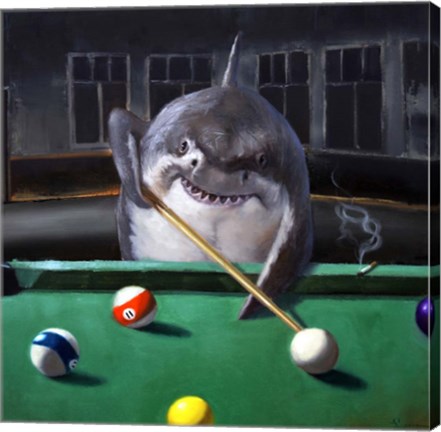 Framed Pool Shark Print