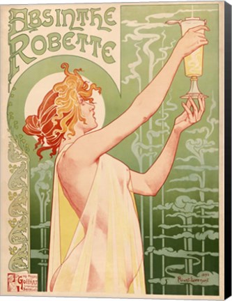 Framed Absinthe Robette, 1896 Print