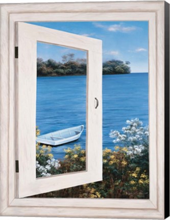 Framed Bay Window Vista I Print