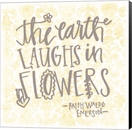 Framed Earth Laughs Print