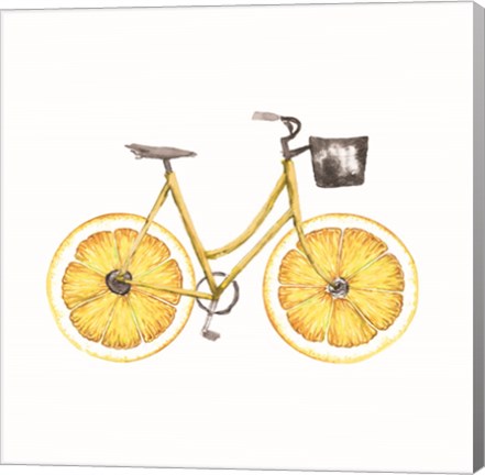 Framed Lemon Bike Print