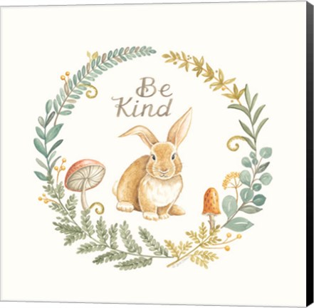 Framed Be Kind Rabbit Print