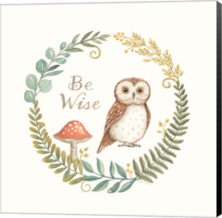 Framed Be Wise Owl Print