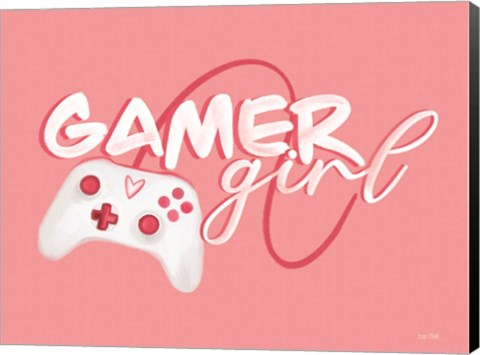 Framed Gamer Girl Print