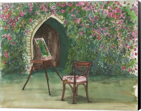 Framed Garden Painting Print