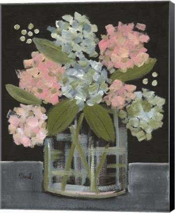 Framed Hydrangea Bouquet Print