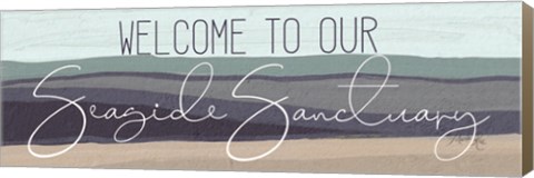 Framed Welcome to Our Seaside Sanctuary Print