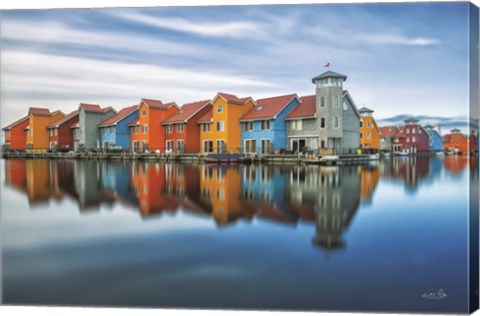 Framed Reitdiephaven Reflections Print