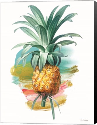 Framed Pineapple I Print