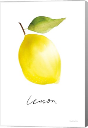 Framed Single Lemon Print