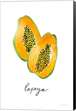 Framed Papayas Print