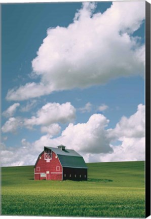 Framed Palouse Region Red Barn II Print