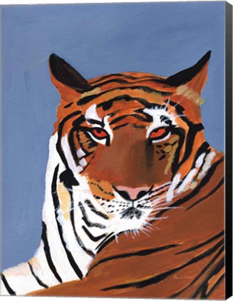 Framed Colorful Tiger Print