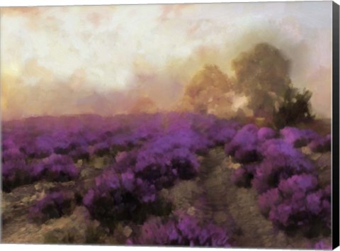 Framed Purple Countryside I Print