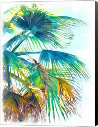 Framed Tropical Glow I Print