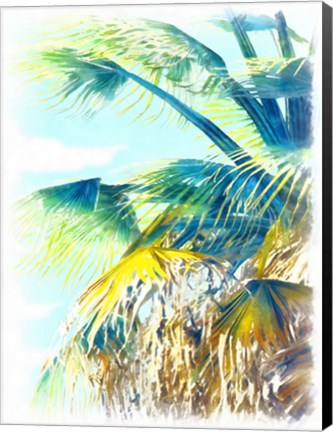 Framed Tropical Glow II Print