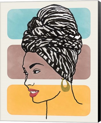 Framed Head Wrap II Print