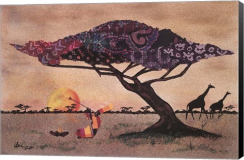 Framed Plains of Africa Print