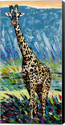 Framed Regal Giraffe I Print