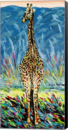 Framed Regal Giraffe II Print
