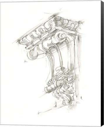 Framed Corbel Sketch II Print