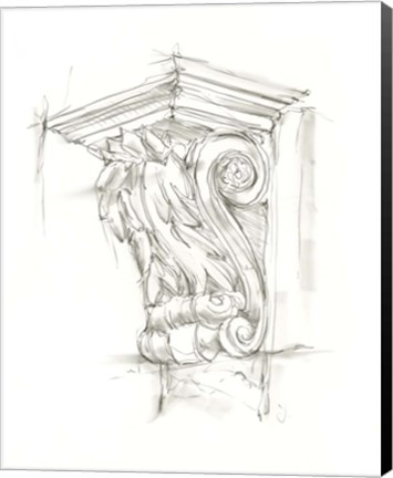 Framed Corbel Sketch IV Print