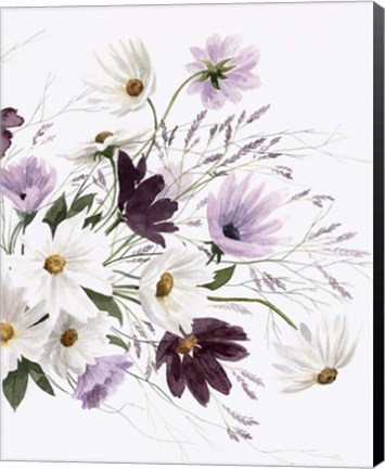 Framed Amethyst Bouquet II Print