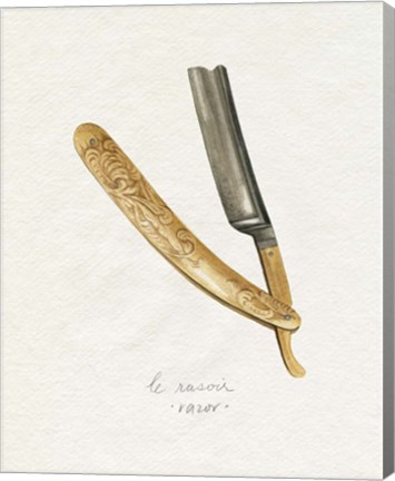 Framed Gilded Toiletries I Print