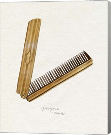Framed Gilded Toiletries IV Print