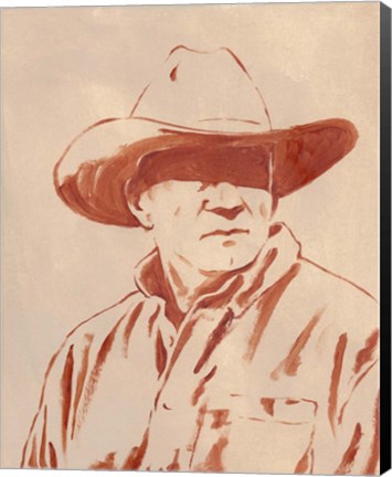 Framed Man of the West III Print