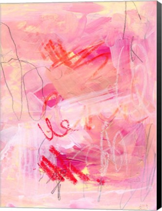 Framed Chroma Pink II Print