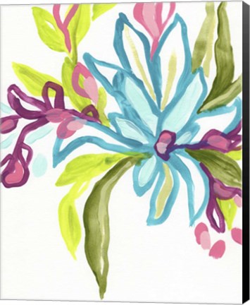 Framed Tropical Sketch II Print