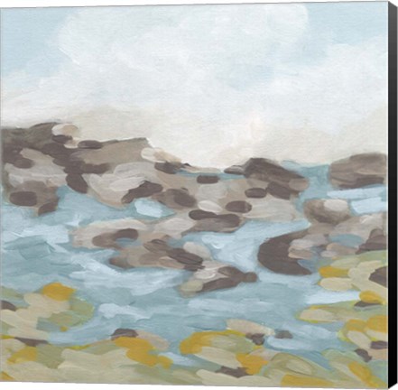 Framed Stone Shore I Print