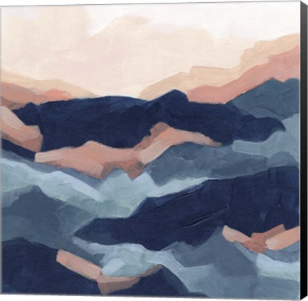 Framed Bluescape I Print