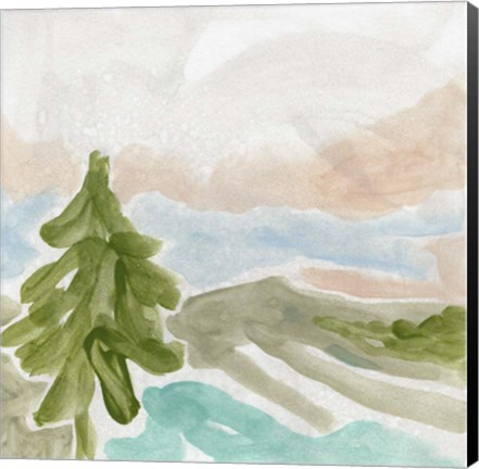 Framed Landscape Cameo III Print